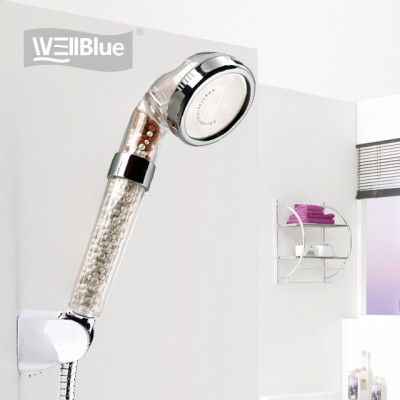 Wellblue bath use activated carbon KDF shower rain filter